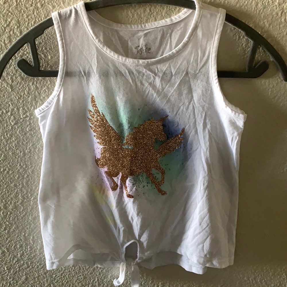 KIDS 2for8 DEAL Justice size 8 unicorn tank top
